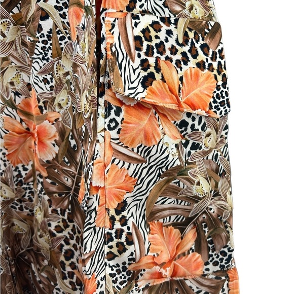 NWT Lita by Ciara Brown and Orange Belted Romper M - Picture 5 of 10